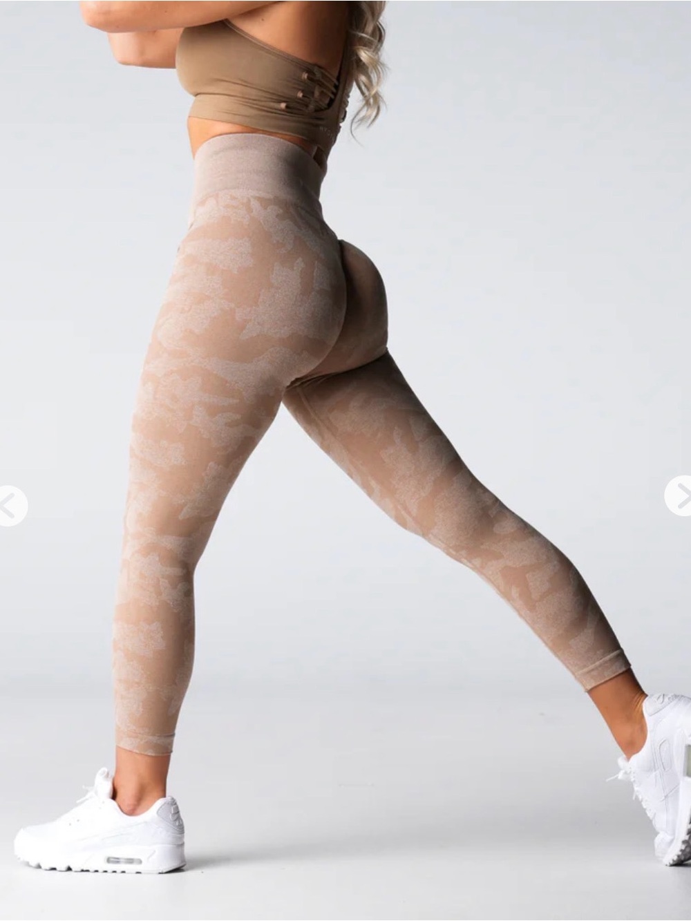 NVGTN Camo Seamless Leggings - Beige